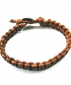 Lexi Butler Designs Large Tree Of Life Earth Colored Macrame Leather Bracelet Jewelry