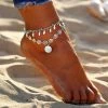 One Tribe Apparel Jewelry Layered Bohemian OM Anklet Set