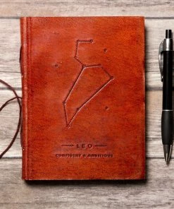 Soothi Accessories Leo Zodiac Handmade Leather Journal