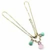 Lexi Butler Designs Light Pink And Mint Gemstone 14 Kt Gold Filled Necklace Jewelry