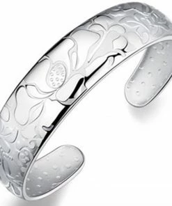 One Tribe Apparel Lotus Flower Bangle Bracelet