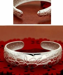 One Tribe Apparel Lotus Flower Bangle Bracelet