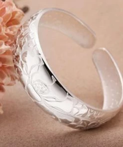 One Tribe Apparel Lotus Flower Bangle Bracelet