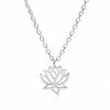 One Tribe Apparel Jewelry Lotus Flower Charm Necklace Pendant