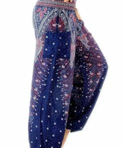 Napat Magic Blue Peacock Harem Pants