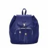 Mechaly Women's Jamie Blue Vegan Leather Backpack 2 Mechaly Women's Jamie Blue Vegan Leather Backpack