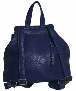 Mechaly Women's Jamie Blue Vegan Leather Backpack