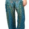 Napat Mediterranean Blue Peacock Harem Pants 1 Napat Mediterranean Blue Peacock Harem Pants
