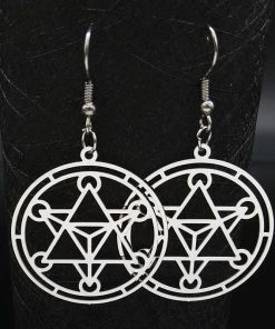 FAJIA Store Merkaba Meditation Drop Earring Jewelry