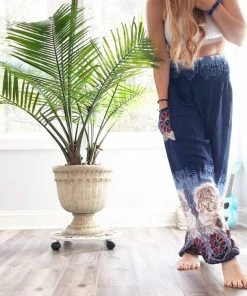 Napat Midnight Purple Festive Elephant Harem Pants