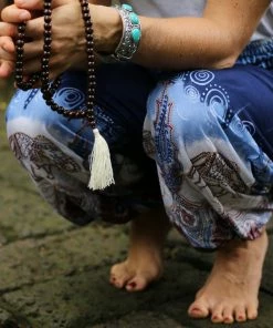 Napat Midnight Purple Festive Elephant Harem Pants