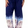 Napat Midnight Purple Festive Elephant Harem Pants