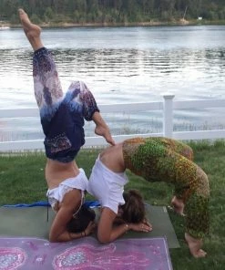 Napat Midnight Purple Festive Elephant Harem Pants