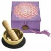 DZI (Meditation) Mini Meditation Bowl Box: 2" Crown Chakra (GC) Home