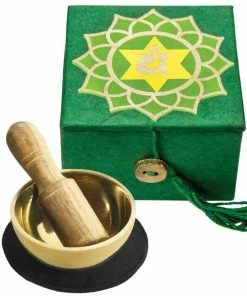 DZI (Meditation) Home Mini Meditation Bowl Box: 2" Heart Chakra (GC)