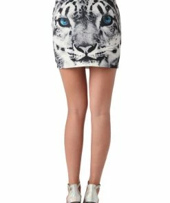 Q2 Mini Skirt With Tiger Print Boho Skirts