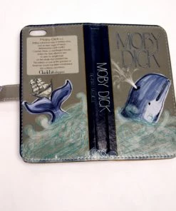 Chick Lit Designs Moby Dick (Dark) Book Phone Flip Case Wallet For IPhone And Samsung 11 Chick Lit Designs Moby Dick (Dark) Book Phone Flip Case Wallet For IPhone And Samsung