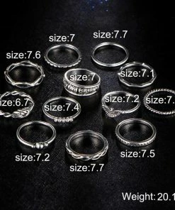 One Tribe Apparel Moon Worshipper Boho Rings Set