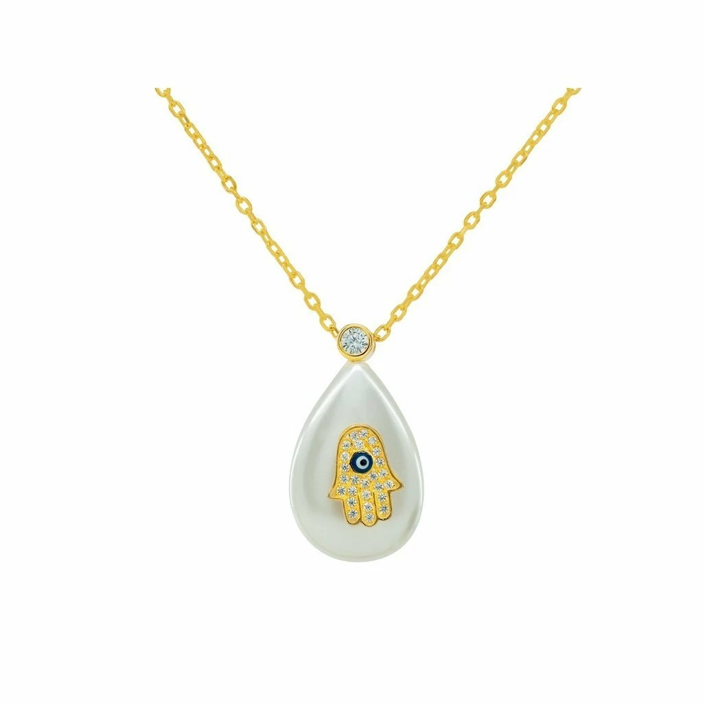 Fronay Collection MOP Hamsa Necklace 3 Fronay Collection MOP Hamsa Necklace