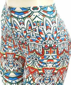 Le Chic, LLC Pants Multi Colored Tribal Print Zipper Leggings 7 Le Chic, LLC Pants Multi Colored Tribal Print Zipper Leggings