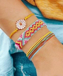 ArtiLady Jewelry (Stylish Designer Brand) Multicolor Floral Rope Bracelets