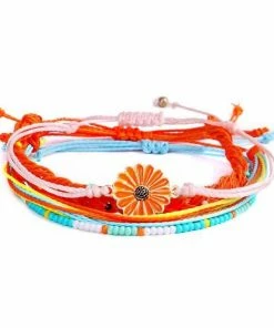 ArtiLady Jewelry (Stylish Designer Brand) Multicolor Floral Rope Bracelets