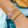 ArtiLady Jewelry (Stylish Designer Brand) Multicolor Floral Rope Bracelets
