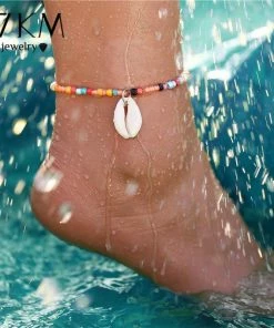 17KM Official Store Multicolor Shell Anklet In 9 Colors