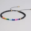 AMIU Handmade Store Multicolor Stone Beads 7 Chakra Bracelet Jewelry