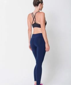 RomanceUSA Workout Clothes Navy Essential Legging Pants