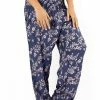 Napat Navy Floral Harem Pants