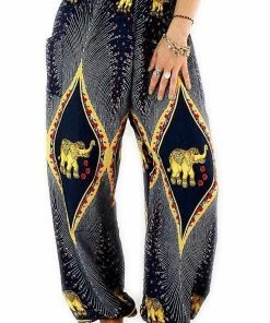 Napat Navy Goddess Elephant Harem Pants