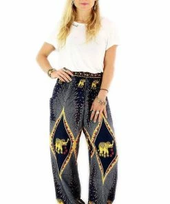 Napat Navy Goddess Elephant Harem Pants