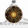 HZSHINLING Official Store Chakra Sri Yantra Meditation Necklace Jewelry