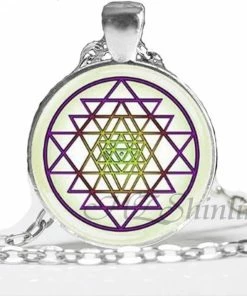 HZSHINLING Official Store Chakra Sri Yantra Meditation Necklace Jewelry