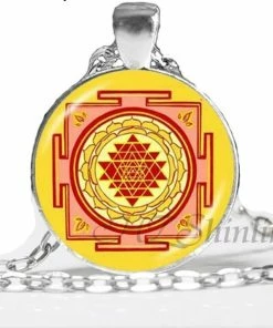 HZSHINLING Official Store Chakra Sri Yantra Meditation Necklace Jewelry