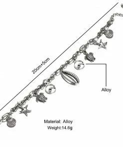 One Tribe Apparel Ocean & Beach Lover Charms Anklet Jewelry