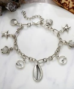 One Tribe Apparel Ocean & Beach Lover Charms Anklet Jewelry