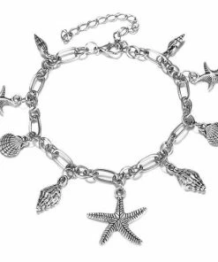 One Tribe Apparel Ocean & Beach Lover Charms Anklet Jewelry