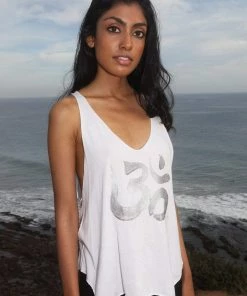 LUMINOUS BEING Boho Tops OM Yoga Teja Racer Back Tank