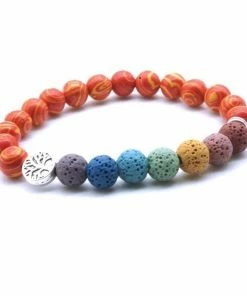 MICHAEL KENDRA Official Store Jewelry Orange 7Chakra Bracelet