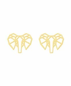 One Tribe Apparel Origami Elephant Earrings Jewelry