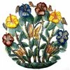 Croix Des Bouquets Painted Flower Garden Metal Wall Art (GC) 1 Croix Des Bouquets Painted Flower Garden Metal Wall Art (GC)