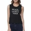 TSF Design Peace Love Yoga Crop Top Yoga Work Out Tank Top Cute Yoga T-shirt Boho Tops 1 TSF Design Peace Love Yoga Crop Top Yoga Work Out Tank Top Cute Yoga T-shirt Boho Tops