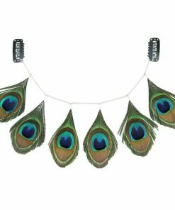 Kristin Perry Peacock Feather Hair Grip Headbands