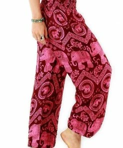 Napat Pink Dani Elephant Harem Pants