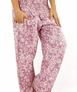Napat Pink Floral Harem Pants