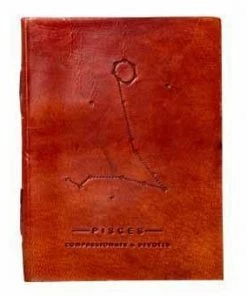 Soothi Accessories Pisces Zodiac Handmade Leather Journal
