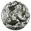 Croix Des Bouquets Pod Of Dolphins Metal Wall Art (GC) Home 2 Croix Des Bouquets Pod Of Dolphins Metal Wall Art (GC) Home