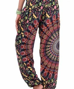 Napat Pollock Red Chakra Mandala Pants